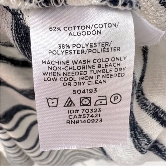 Lou & Grey for Loft Striped Maxi Dress V Neck Rolled Sleeve Cuff - Picture 4 of 7